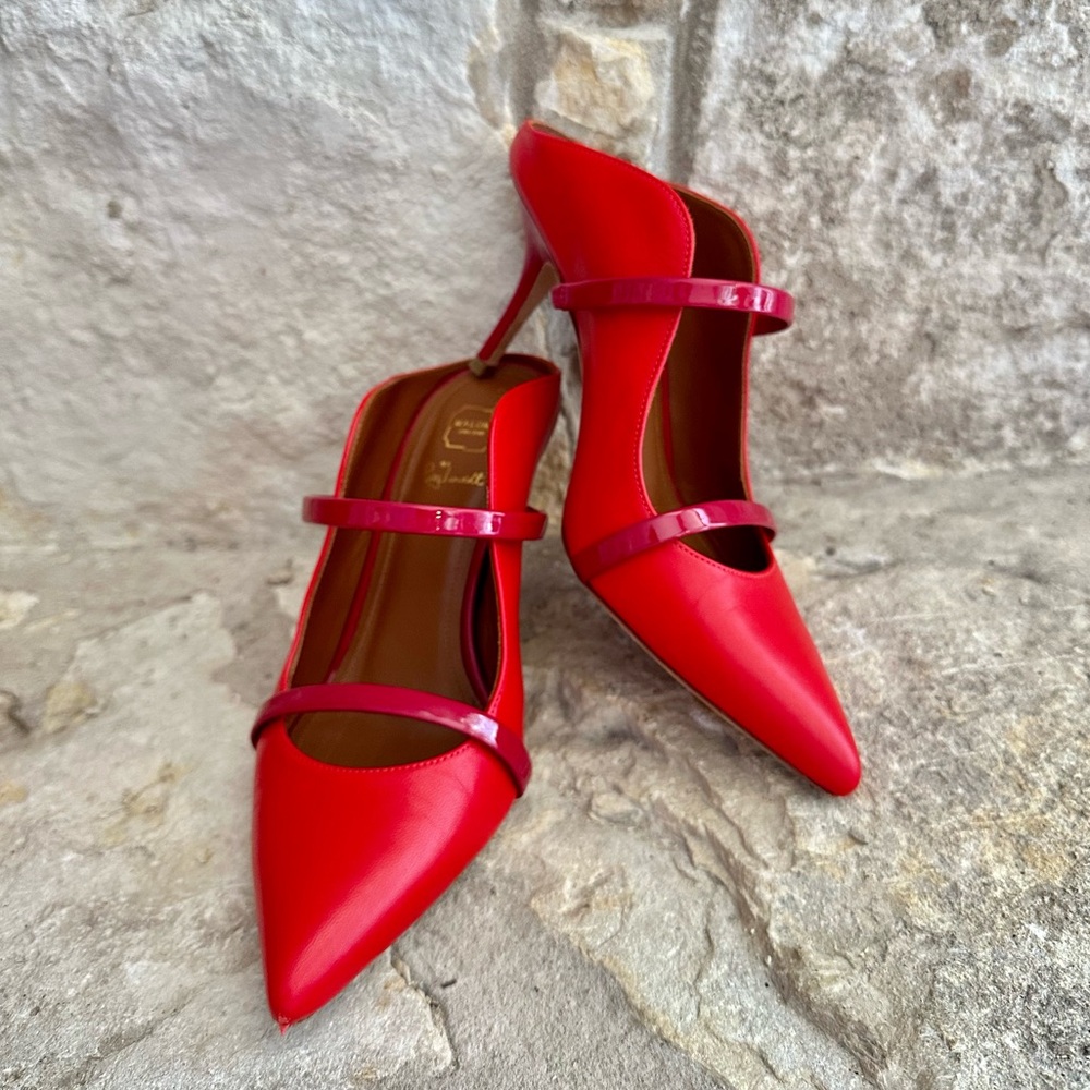 Malone Souliers Maureen Red Heel Mule size 37